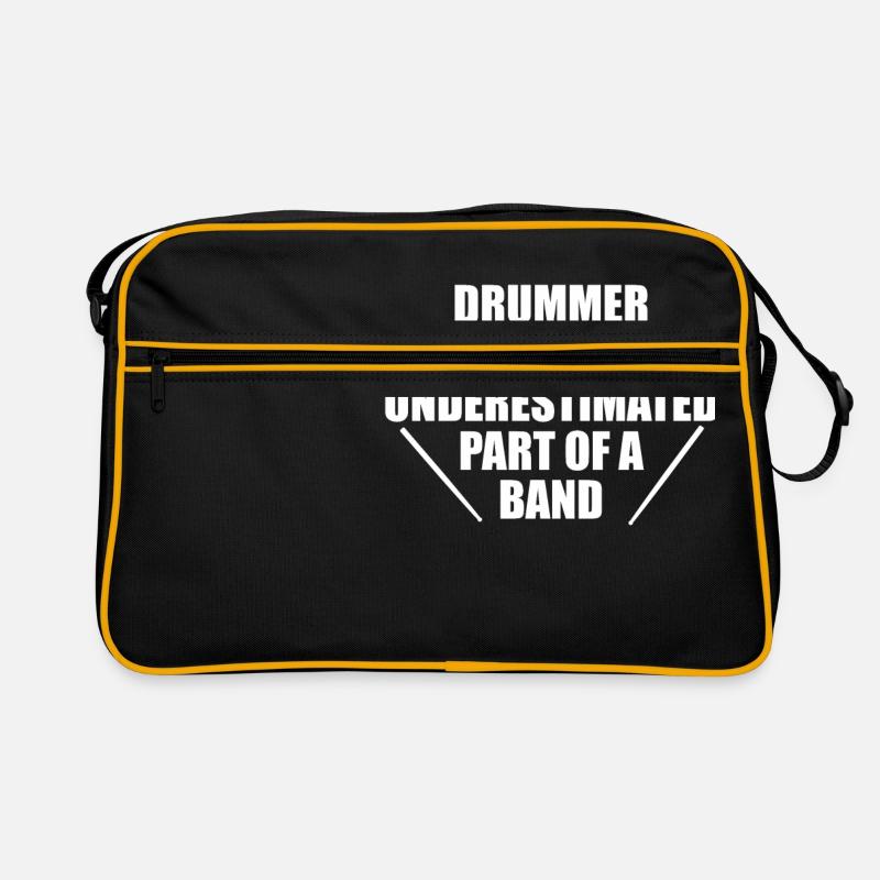 SCHLAGZEUGER - DRUMSTICKS - INSTRUMENT Retro Tasche