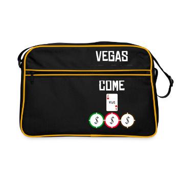 LAS VEGAS - Retro Bag - black/gold - Front
