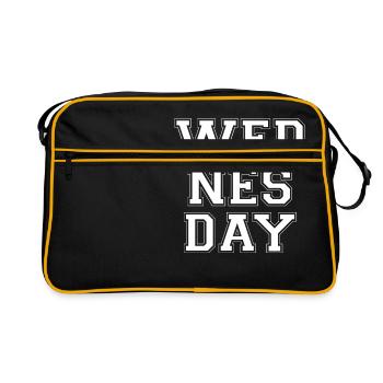 Wednesday Mittwoch - Retro Bag - black/gold - Front