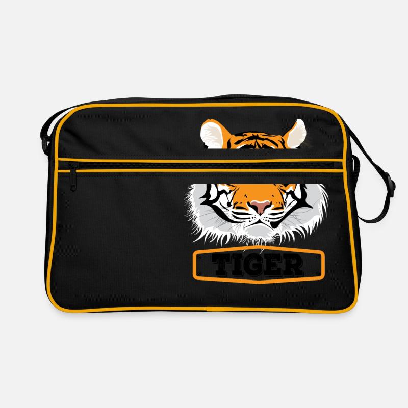 tiger - Retro Bag - black/gold