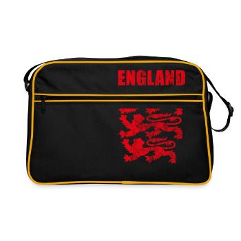 Angleterre Fans Soccer Jersey anglais Fanshirt - Sac Retro - noir/or - Devant