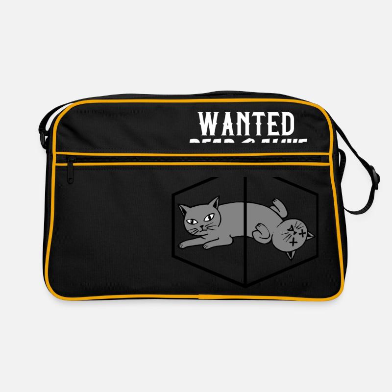 Schrödinger's cat physics quantum mechanics physicist Retro Bag