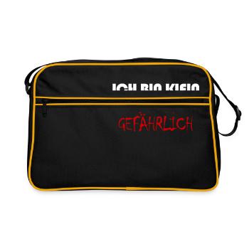 Small but dangerous - Retro Bag - black/gold - Front