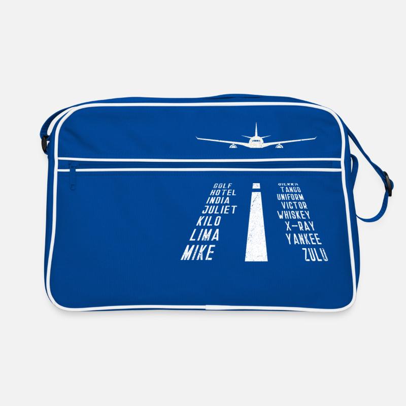 Cool Military Alphabet - Airplane Pilot Gift Retro Bag