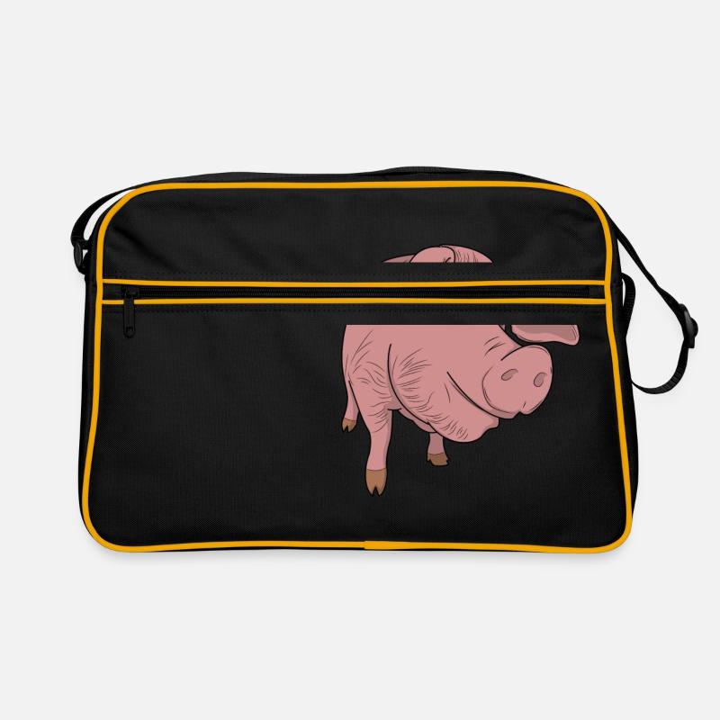 Schwein Retro Tasche