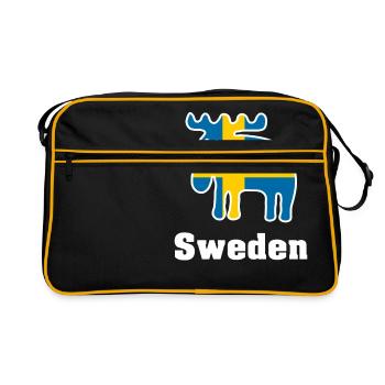 Elk Sweden - Retro Tasche - Schwarz/Gold - Vorne