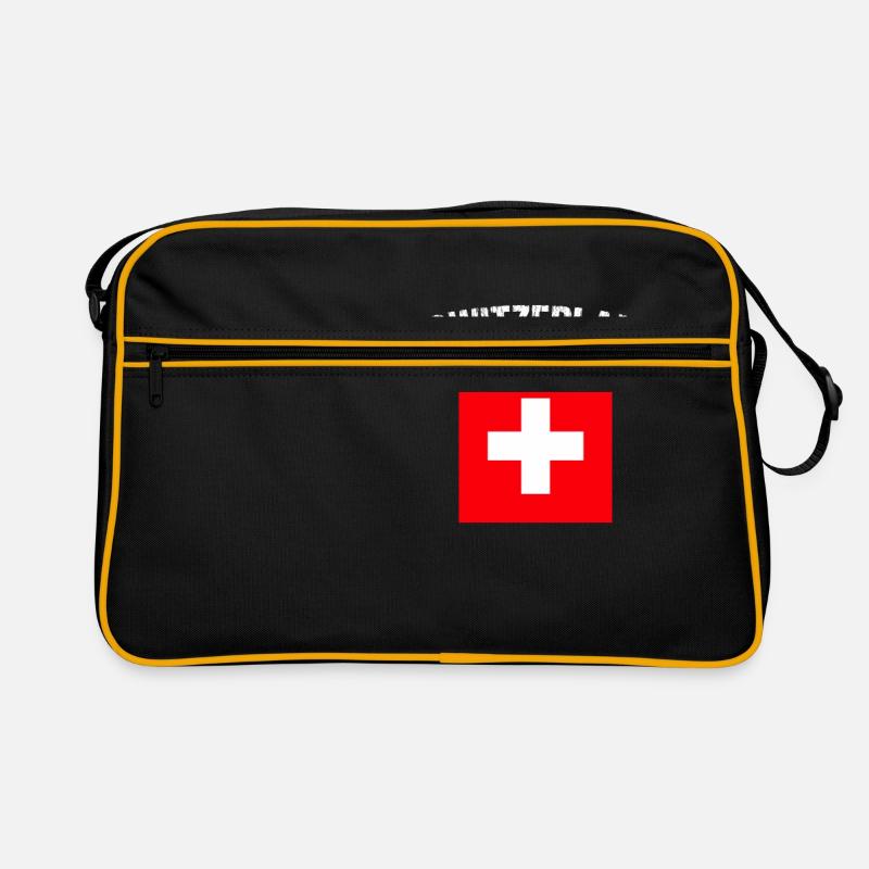 Schweiz Schweizer Flagge Schweizerkreuz Geschenk Retro Tasche
