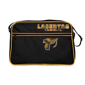 LASER DAY HERO - Retro Bag - black/gold - Front