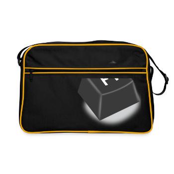 f1 help button - Retro Bag - black/gold - Front