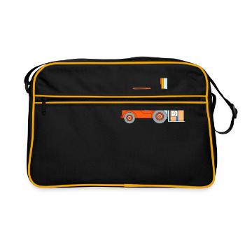 Gabelstapler - Retro Tasche - Schwarz/Gold - Vorne