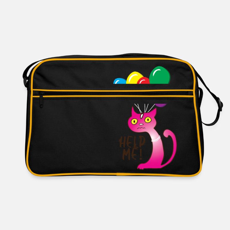 Cat Help me, Help me Retro Bag