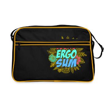 Cogito ergo sum - Retro Bag - black/gold - Front