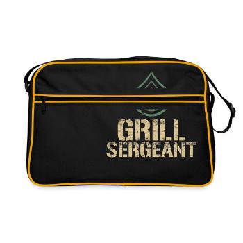 Funny Grill Sergeant Grill Barbeque - Retro Bag - black/gold - Front