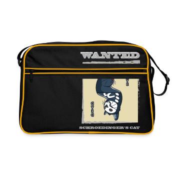 Le chat de Schrödinger - Sac Retro - noir/or - Devant