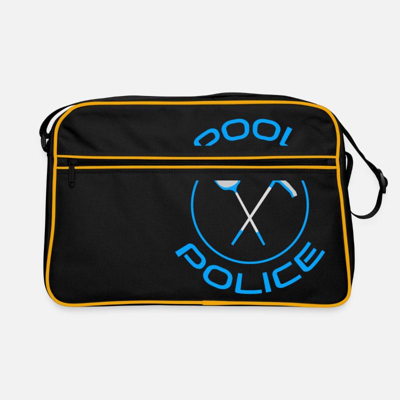 POOL POLIZEI FUN / Coole Pool-Überwachung Retro Tasche