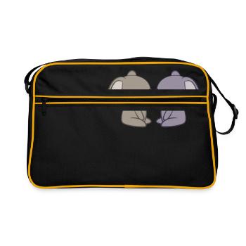 Koala - Koalas - Koala T-Shirt - Koala Love - Retro Bag - black/gold - Front