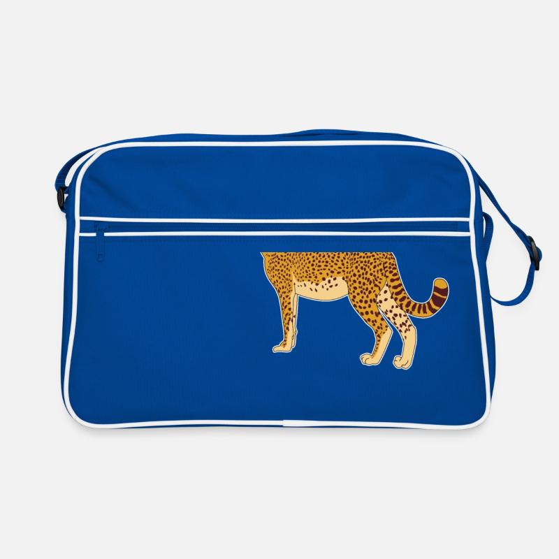 Idée de cadeau de bande dessinée de guépard safari léopard léopard Sac Retro