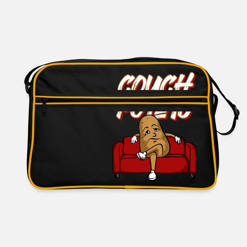 Funny Couch Potato TShirt Lazy Vegetable Retro Bag