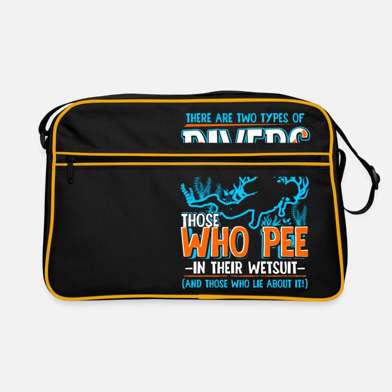 Scuba diving diver sea ocean saying gift Retro Bag