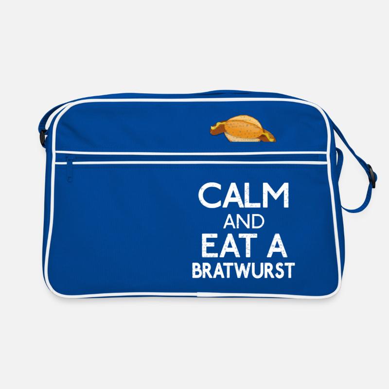 Stay calm and eat a bratwurst first Retro Bag