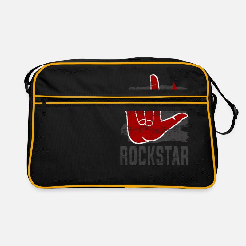 Rock Star Rock N Roll Hand Horn Retro Bag