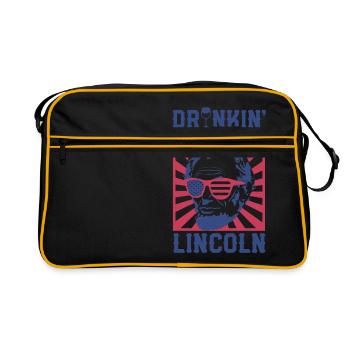Drinking Like Lincoln Independence Day - Retro Bag - black/gold - Front