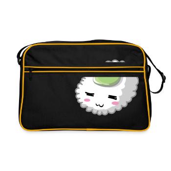 Wasabi Sushi - Sac Retro - noir/or - Devant