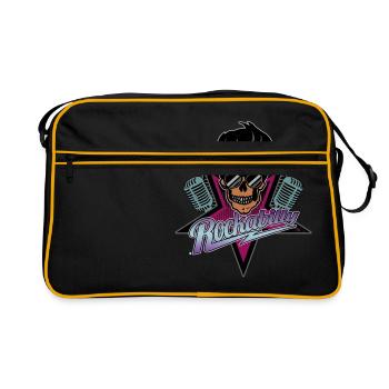 Rockabilly Forever - Retro Tasche - Schwarz/Gold - Vorne