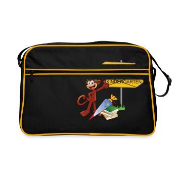 Enrollment monkey - Retro Bag - black/gold - Front