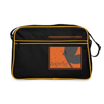 Papillon papillon - Sac Retro - noir/or - Devant