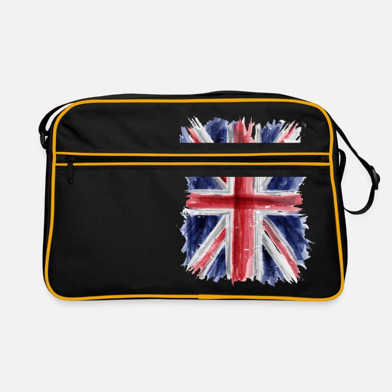British flag - Retro Bag - black/gold