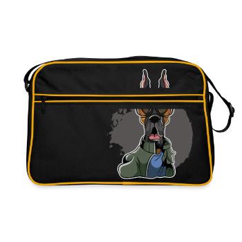 Great Dane - Great Dane - Retro Bag - black/gold - Front
