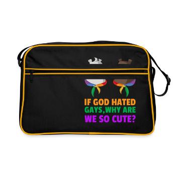 Homosexuality gay equality gay - Retro Bag - black/gold - Front
