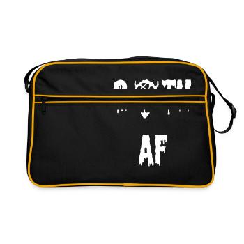 Goth as fu ** - Gift for Gothic's Goths - Retro Bag - black/gold - Front