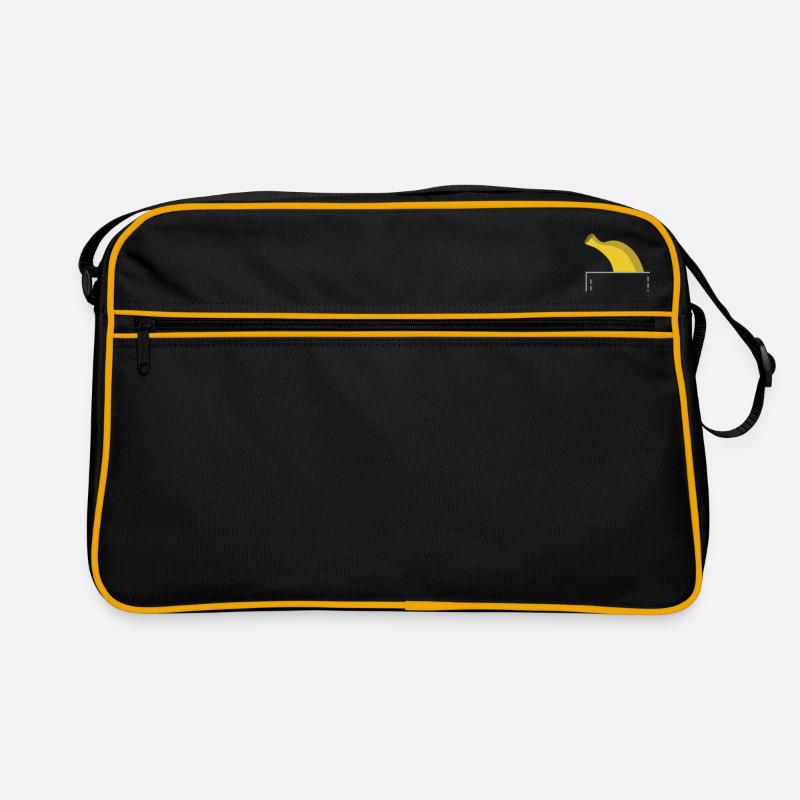 Banane - Retro Tasche - Schwarz/Gold