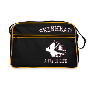 Mode de vie skinhead - Sac Retro - noir/or - Devant