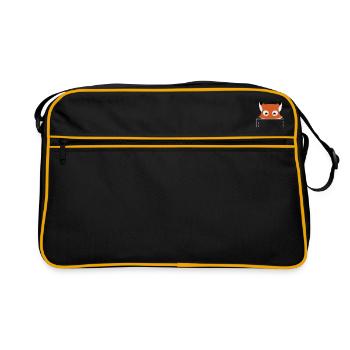 Fox Pocket - Retro Bag - black/gold - Front