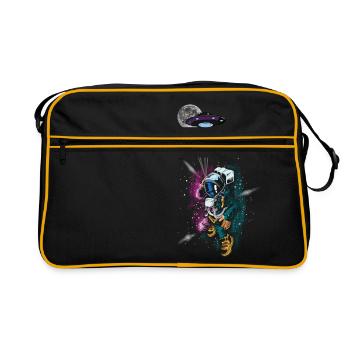 Astronaute spatial - Sac Retro - noir/or - Devant