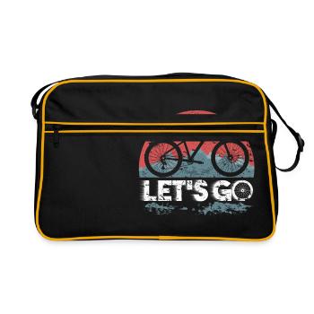 Vélo de montagne Vélo Trail Downhill Terrain - Sac Retro - noir/or - Devant