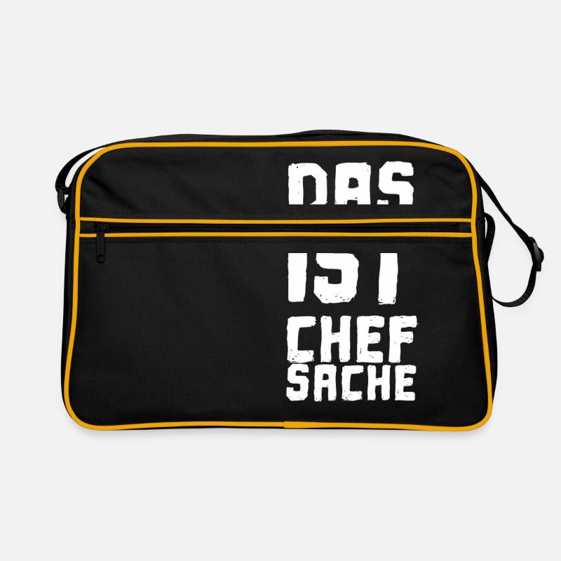 Chefsache - Chef Sache Cooler Spruch Boss Lustig Retro Tasche