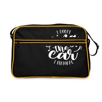 Chanteur chanteur chant musique de chant cadeau - Sac Retro - noir/or - Devant