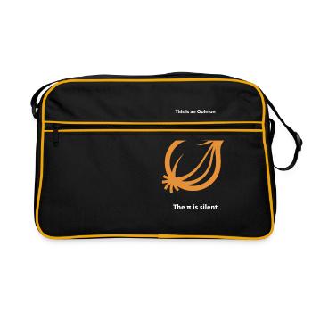 Oignon opinion pun Phi Pi - Sac Retro - noir/or - Devant