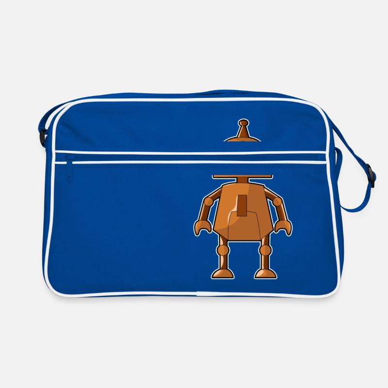 Petit robot orange Sac Retro