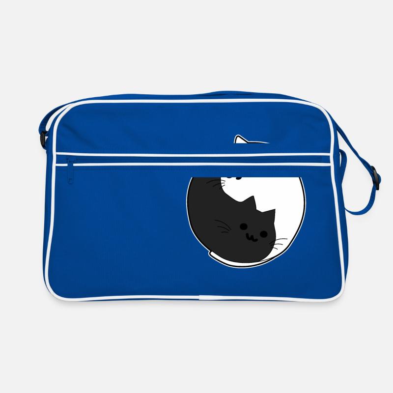 Chats Yin Yang - chat noir et blanc Sac Retro