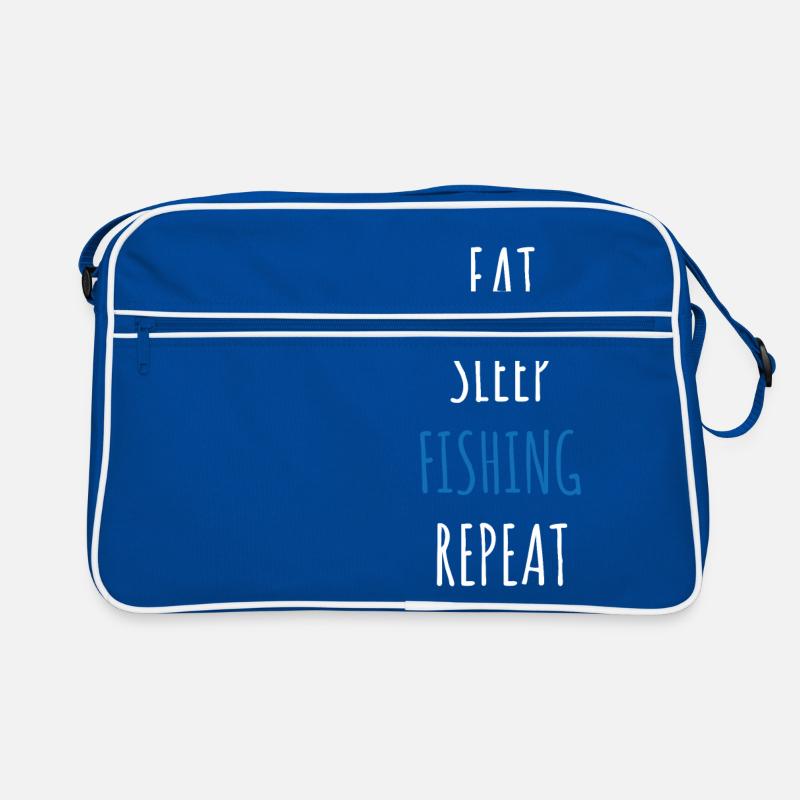 Pêcheur pêcheur, pêche, pêche, poisson, cadeau, idée Sac Retro