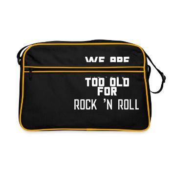 ROCK AND ROLL - Retro Bag - black/gold - Front