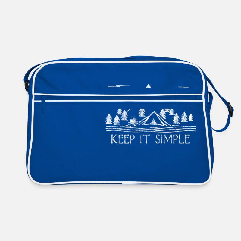 Keep It Simple Shirt Hiker hiking mountain Retro Bag