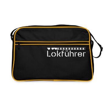 Un fier conducteur de moteur - Sac Retro - noir/or - Devant