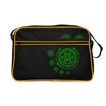 Crop Circle T-Shirt extraterrestre extraterrestre - Sac Retro - noir/or - Devant