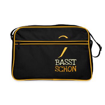 Basst déjà La clé de basse - Sac Retro - noir/or - Devant